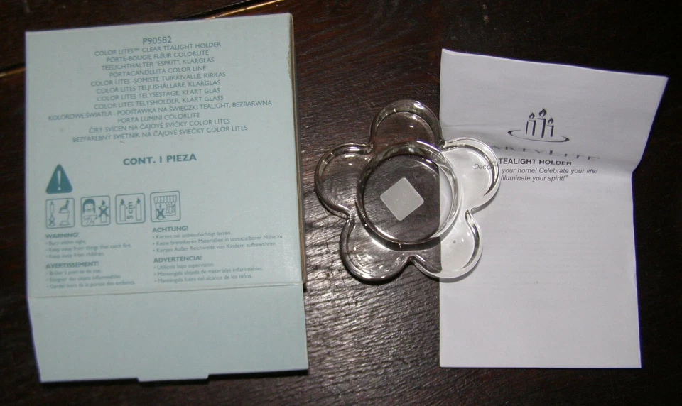 AR3- PARTYLITE boîte fleur colorlite porte bougie - Photo 1/1