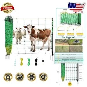 Humane Poultry Electric Fence Mesh - Lightweight & Durable - 42.5" H x 164' L - Picture 1 of 9