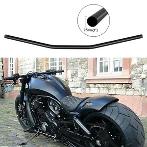 1" Motorcycle Handlebars Drag Bars For Harley Softail Dyna Sportster XL 883 1200 - Picture 1 of 14