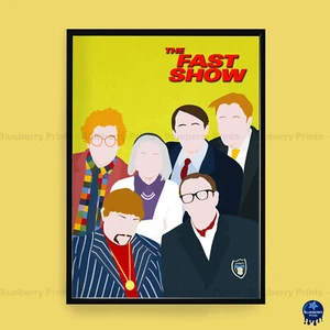 THE FAST SHOW Comedy Characters Minimalist Decor Wall Art Poster Print (3 Sizes) - Picture 1 of 6
