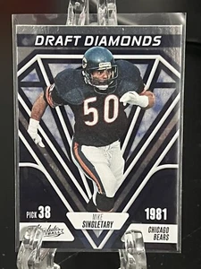 MIKE SINGLETARY--2023 ABSOLUTE--DRAFT DIAMONDS---CHICAGO BEARS--FREE SHIPPING - Picture 1 of 2