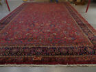 Antique Persian signed rug estate carpet  13X20 MAshadd Excelente Condition