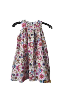 THE OAKS APPAREL SLEEVELESS FLORAL DRESS SIZE 7 VGUC - Picture 1 of 4