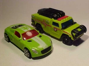 LOTTO Hasbro Transformers Fire Ratchet & Wreckloose gamma 1/64 plastica come nuovi sfusi - Foto 1 di 9