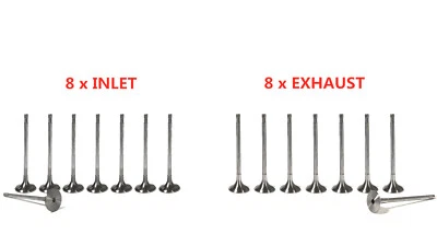 16 pcs Exhaust+Inlet Valves for BMW Mini N47D20A N47D20D 11127797711 11347797712 - Image 1 of 4