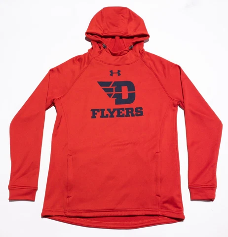 Dayton Flyers Hoodie Men's Small Under Armour ColdGear Pullover College Red Cover