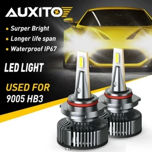 AUXITO 9005 LED Headlight Bulbs Super Bright High Beam Kit Error Free Y13 EXC - Picture 1 of 12