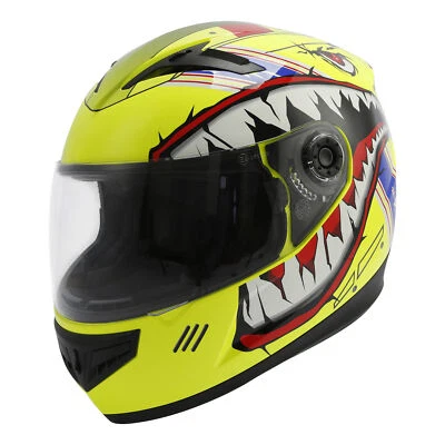 Casco de motocicleta ATV cara completa joven niño DOT niños pequeño mediano grande XL XXL Foto 1 de 4