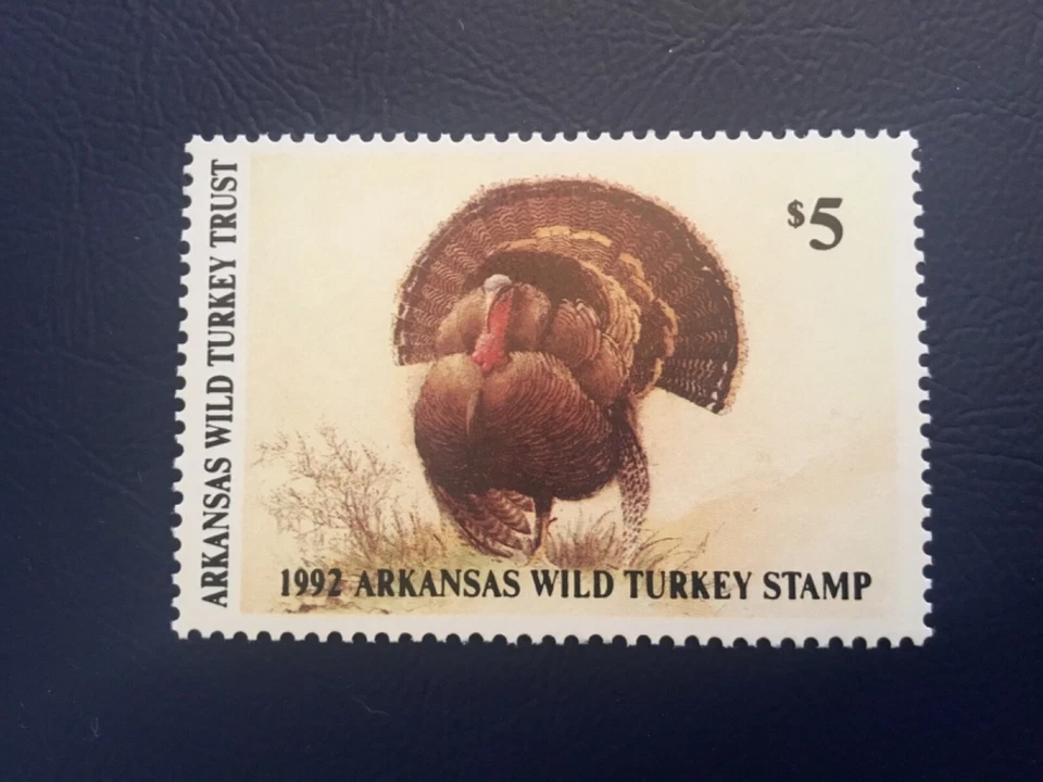 ICOLLECTZONE  US Arkansas 1992 Turkey Stamp VF NH - Image 1 of 1