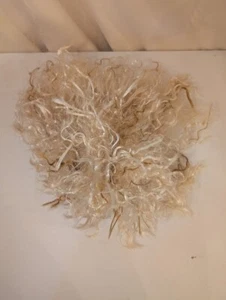 Peluca de disfraz rubia rizada cabello sintético talla única para la mayoría - Imagen 1 de 2