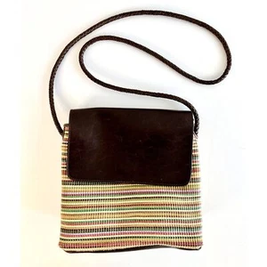 Relic Crossbody Bag Multicolor Striped Braided Strap - Picture 1 of 12