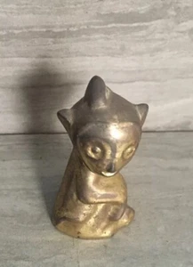 Vintage Messing Affe Briefbeschwerer kleine Statue 2 Zoll - Bild 1 von 4