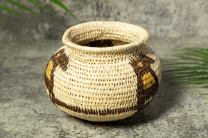 Cesta vintage de tucán marrón - Imagen 1 de 7