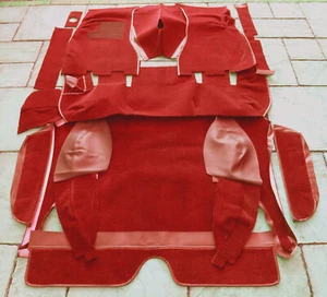 Carpet set kit for Volvo P1800 ES 1971-1973 station wagon dark red - Bild 1 von 4
