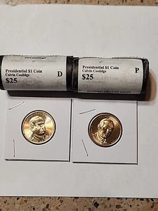 Dólar presidencial P&D Calvin Coolidge 2014 bu (juego de 2 monedas) de rollo como nuevo de EE. UU. - Imagen 1 de 4