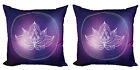 Galaxy Mandala 2 Teiliges Kissenbezugs Set Lotus Blume