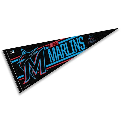 Miami Marlins MLB 12 in X 30 in Pennant Cover