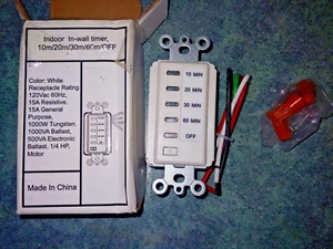 Teklectric In Wall countdown timer switch TM-008 - Picture 1 of 2