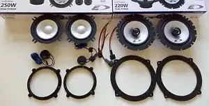 Set 6 Lautsprecher Alpine für Audi A3 (8L) 96-03 Vorne und Hinten - Bild 1 von 5