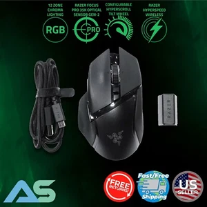 Razer Basilisk V3 Pro 35K DPI Optical HyperSpeed Wireless Ergonomic Gaming Mouse - Picture 1 of 16