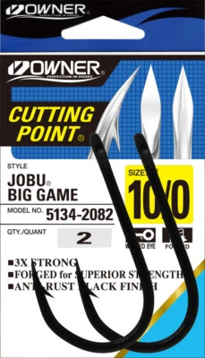 Brand New - Owner 5134 Jobu Big Game Trolling Chunking Fishing Hook - Choose Siz - image 1 of 3
