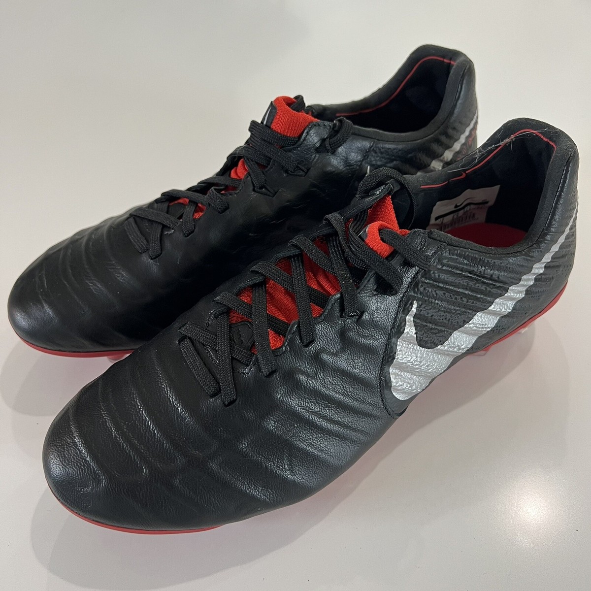 Nike Tiempo Legend 7 Elite FG Black Metallic Silver for Sale Nike Tiempo Legend 7 Elite FG Black Metallic Silver for Sale