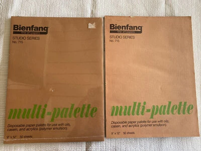 Biienfang - Almohadilla de paleta de papel desechable -- 9x12 -- Lote de 2 50 hojas ~ Foto 1 de 4