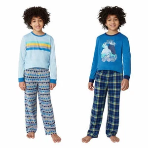 Eddie Bauer Boys Youth 4-Piece Pajama and lounge Sets Multi Color - Picture 1 of 6