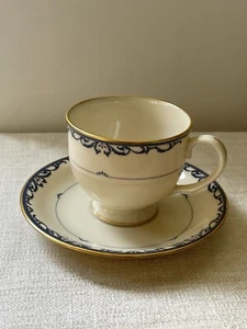 Lenox Presidential Liberty Footed Gold Coffee Teacup & Saucer Set - Picture 1 of 9
