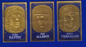 3 TWINS LOT 1965 TOPPS EXMBOSSED #70 38 33 E BATTEY BOB ALLISON ZOILO VERSALLES - Picture 1 of 2