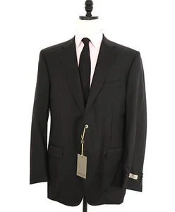 $1,795 CANALI -  Black Solid Notch Lapel 2-Btn Blazer - 44L US - Picture 1 of 10