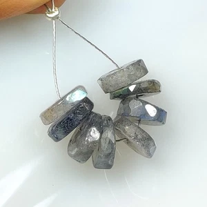10.68 Ct Natural Labradorite Drilled Round Faceted Beads - 8420 - Picture 1 of 2