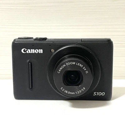 Canon PowerShot S100 Digital Compact Camera Black Tested - Image 1 of 4