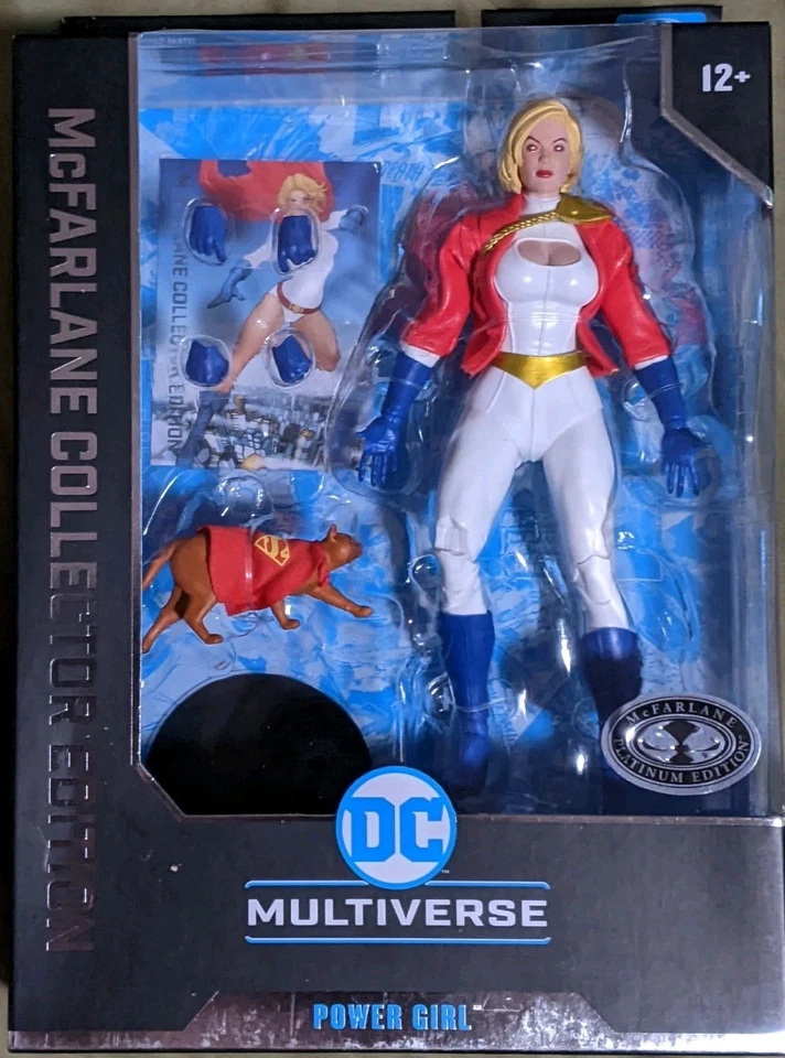 Todd McFarlane DC Multiverse Power Girl 收藏版白金追逐 31 全新 — 第 1/4 张图片