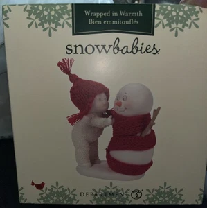 Department 56 Snowbabies Wrapped in Warmth Snowman Figurine 6009923 New - Picture 1 of 2