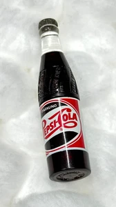 Cigarette Lighter Vintage Pepsi Cola Advertising KEM Mini Soda Bottle Working - Bild 1 von 8