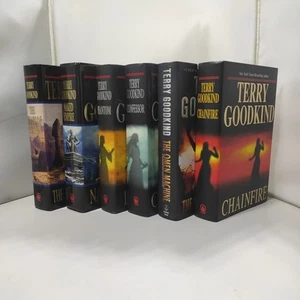 Lot 6 Terry Goodkind Sword of Truth Series 7, 8, 9, 10,11, 12 1st Ed Hardcover - Picture 1 of 3