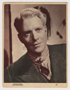 Nelson Eddy um 1937 große 7x9 Aguilitas Tabak Premium Karte #36 aus Kuba - Bild 1 von 2