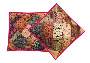 16"-2 Handmade Patchwork Ethnic Sofa Pillow Cushion Cover Living Room / Bedroom - Picture 1 of 11