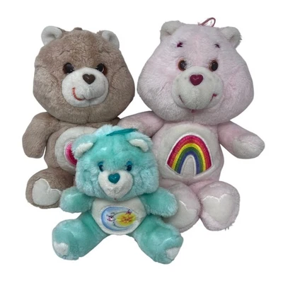 Lote de peluches vintage Care Bear Cheer Tenderheart Bedtime Kenner Foto 1 de 4