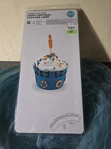 American Crafts We R Memory Keepers Template Dies Happy Birthday Cupcake Liner  - Picture 1 of 7