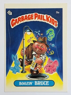 1985 Topps Garbage Pail Kids -Series 1 -Matte #9a BOOZIN’ BRUCE (EX) See PICS! - Image 1 of 4