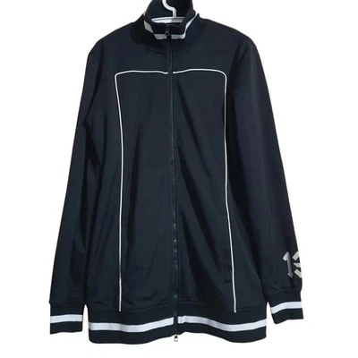 Womens Puma xFenty by Rihanna Tearaway Track size LJacket in Black - Image 1 of 4