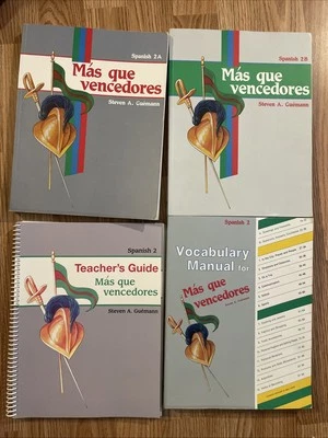Abeka Spanish 2 Mas Que Vencedores 2A/2B, (Vocab Manual free) , Teacher Guide  - Image 1 of 2