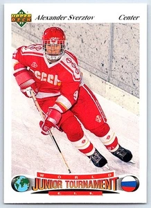 1991-92 Upper Deck Czech World Junior Tournament Alexander Sverzhov CCCP #8 - Picture 1 of 2