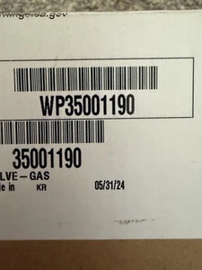 Whirlpool Trockner Gasventil Baugruppe WP35001190 - Bild 1 von 3