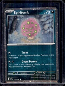 Spiritomb Scarlet & Violet Base Set Pokemon #129/198 Cosmos Holo NM+ - Picture 1 of 2