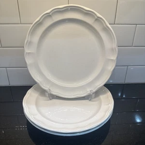 Juego de 3 - Platos de Cena Pfaltzgraff Gazebo Blanco 10.5" Lote de Gres Crema LEER - Imagen 1 de 17