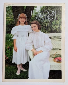 HEIRLOOM SEWING II 1995 Margaret Pierce Embroidery Patterns Shadow Work Clothing - Picture 1 of 5