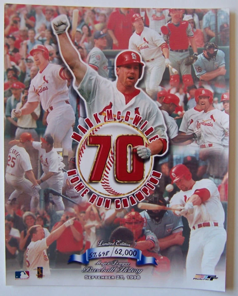 FOTO SERIE MARK MCGWIRE 8X10 # SOLO 62.000 70th HR Foto 1 de 1